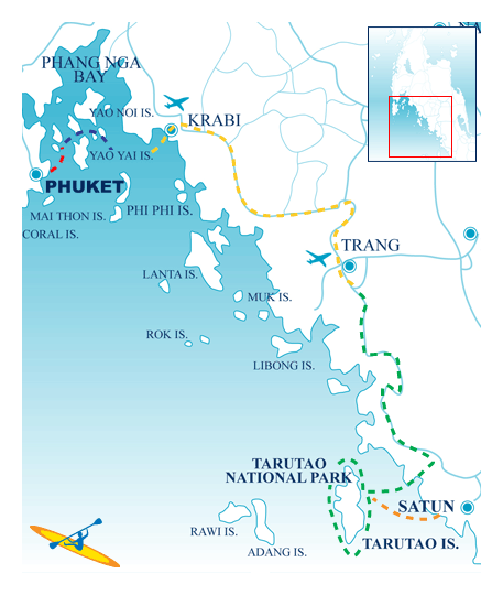 Tarutao Adventure Route Map - Insight To Asia Tours